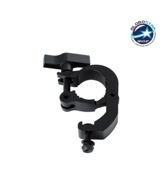 GloboStar® CLAMPS 51181 Επαγγελματικός Γάντζος Hook Αλουμινίου Ύψηλης Αντοχής για Κρέμαση, Στήριξη & Τοποθέτηση Προϊόντων Stage σε Τράσες - Μ17 x Π12 x Υ3cm - Μαύρο